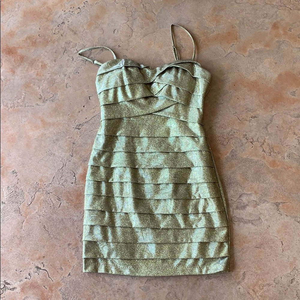 Gold Cocktail Dress NEVER WORN